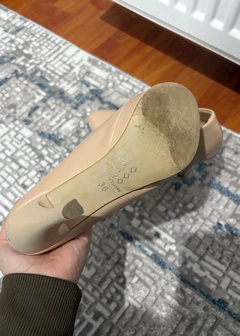 Bej Platform Topuklu Kadın Stiletto - Görsel 4