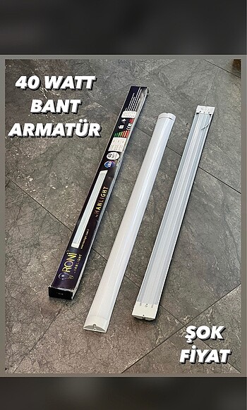 Beden Bant armatür ÇİFT SIRA LEDLİ