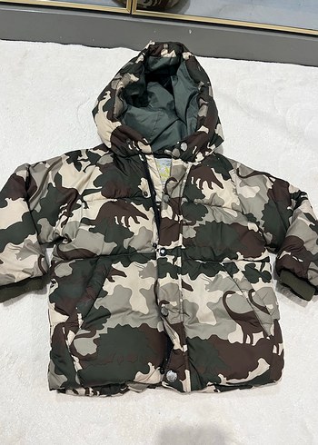 Kürk Detaylı Kamuflaj Erkek Çocuk Mont - Görsel 4
