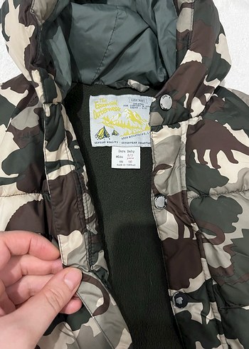 Kürk Detaylı Kamuflaj Erkek Çocuk Mont - Görsel 2