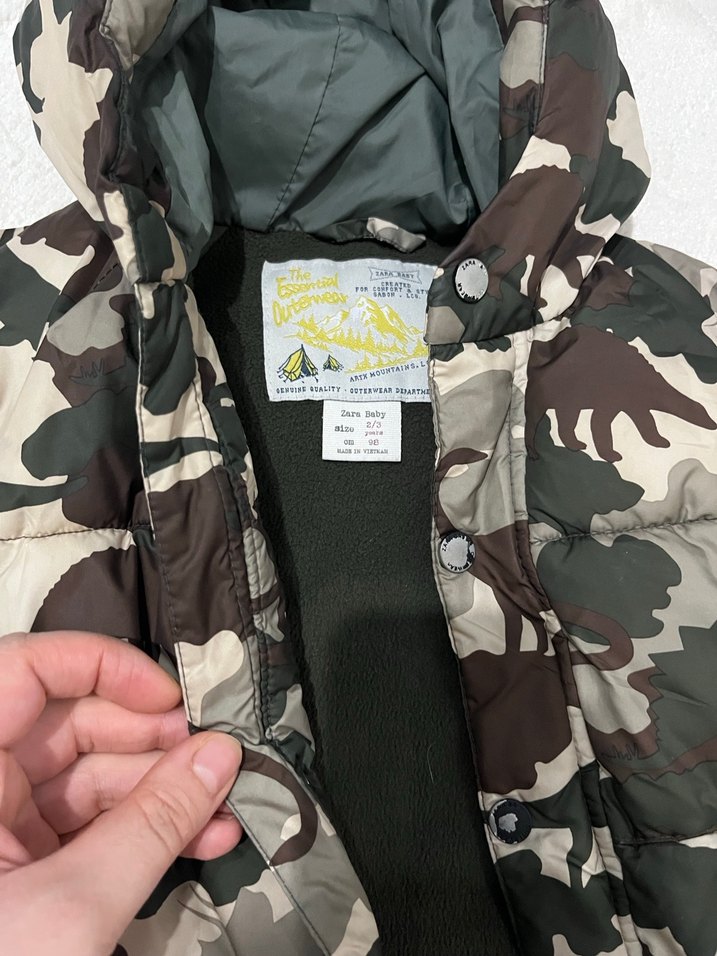 Kürk Detaylı Kamuflaj Erkek Çocuk Mont - Görsel 2