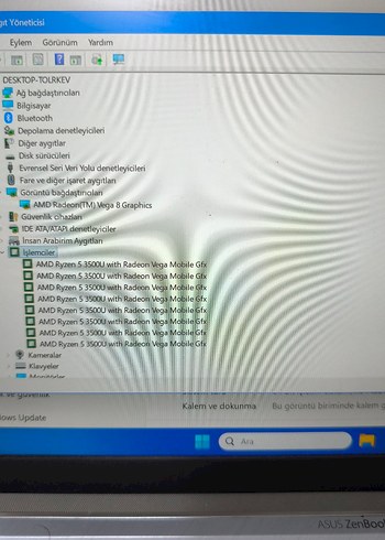 son fiyat ASUS ZENBOOK RYZEN5 IŞIKLI KLAVYE TERTEMİZ - Görsel 8