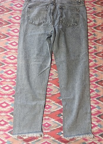 Addax Gri Tie-Dye Kadın Denim Pantolon