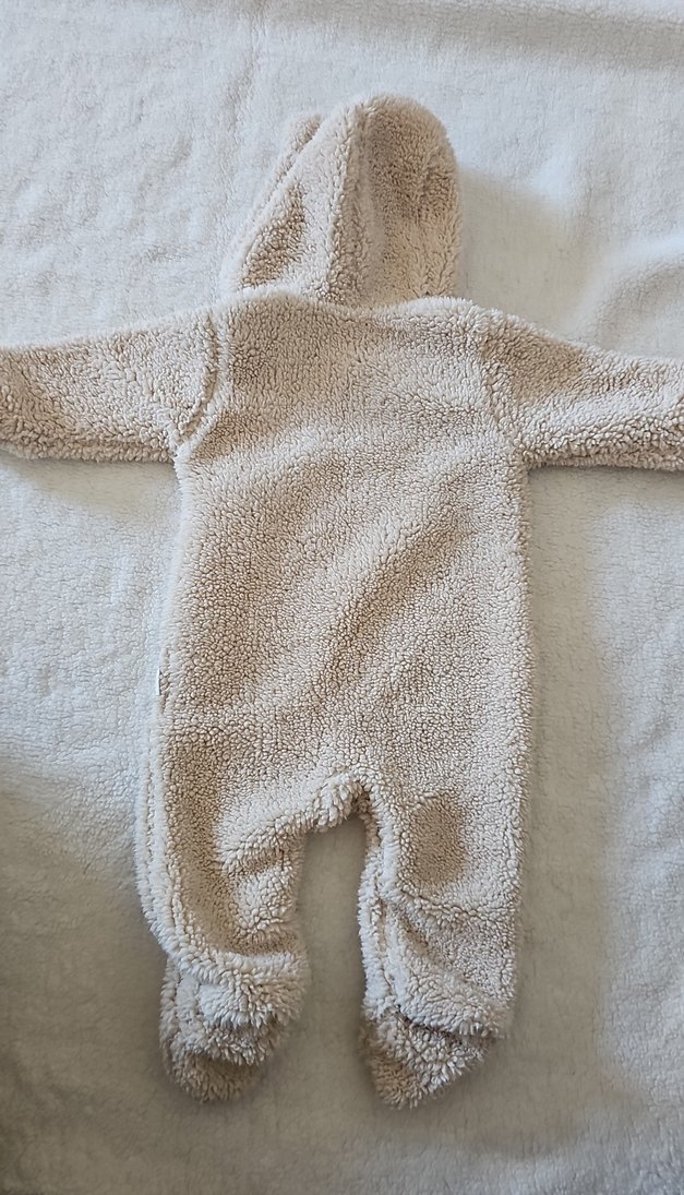 Kahverengi Peluş Bebek Tulumu - Görsel 4