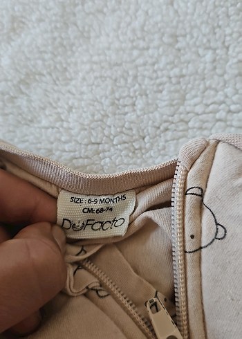 Düğmeli Bej Bebek Tulum - Görsel 3