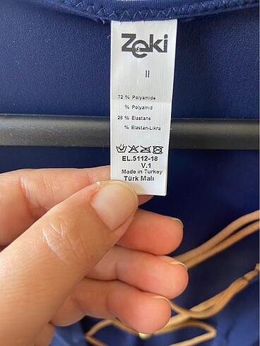 l Beden Zeki Triko Bikini Üst