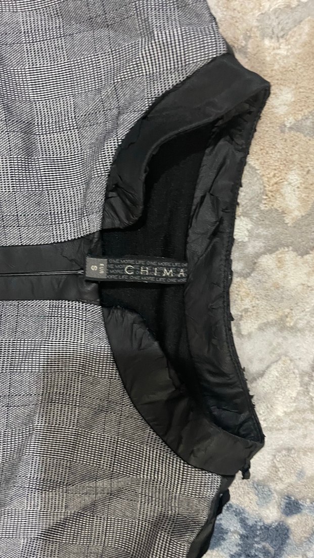 Gri Kısa Kollu Ofis Elbisesi - Görsel 2