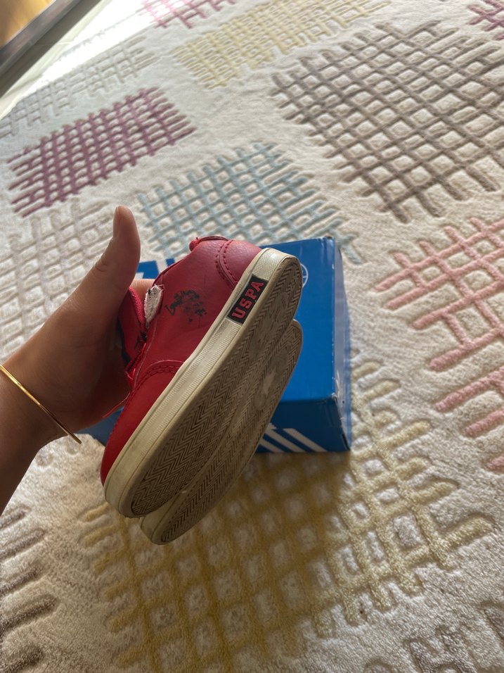 U.S. Polo Assn. Erkek Çocuk Kırmızı Spor Ayakkabı - Görsel 3