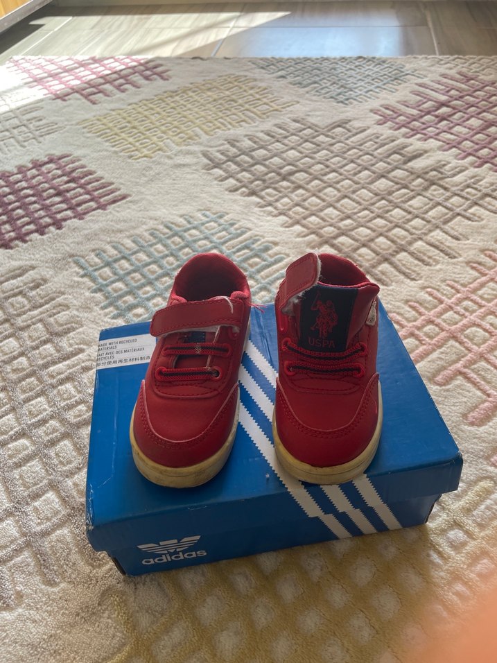 U.S. Polo Assn. Erkek Çocuk Kırmızı Spor Ayakkabı - Görsel 2