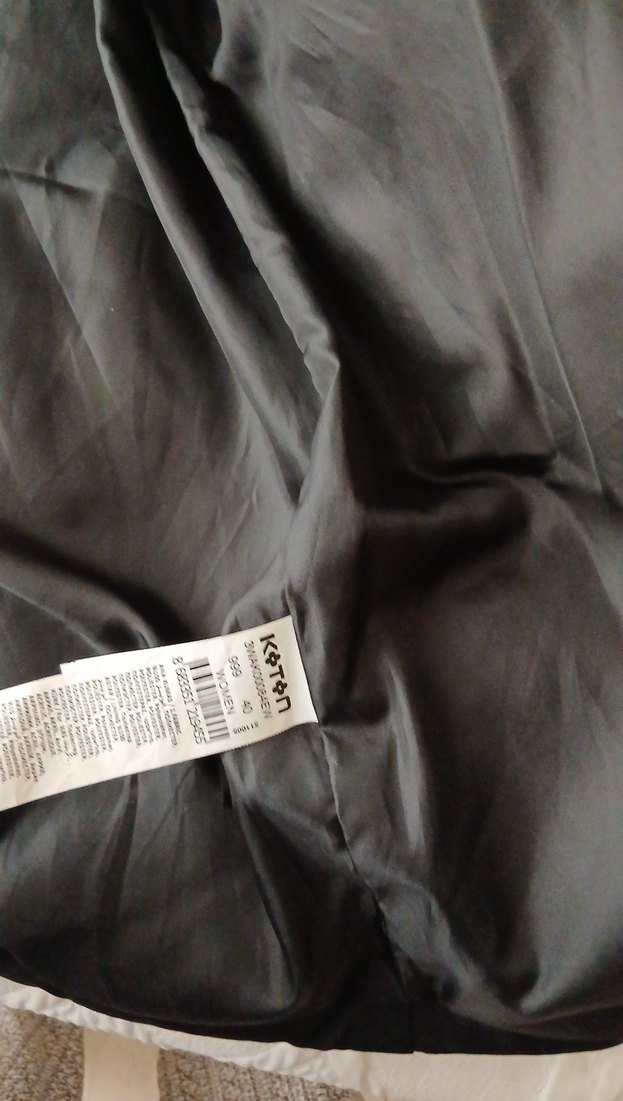 Düğmeli Siyah Midi Kışlık Kadın Mont - Görsel 3