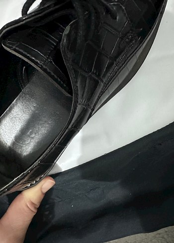 Siyah Yılan Desenli Stiletto Topuklu Kadın Ayakkabı - Görsel 2