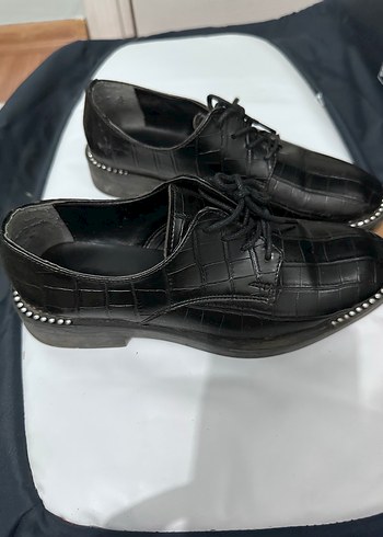 Siyah Yılan Desenli Stiletto Topuklu Kadın Ayakkabı - Görsel 3