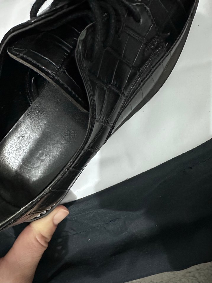 Siyah Yılan Desenli Stiletto Topuklu Kadın Ayakkabı - Görsel 2