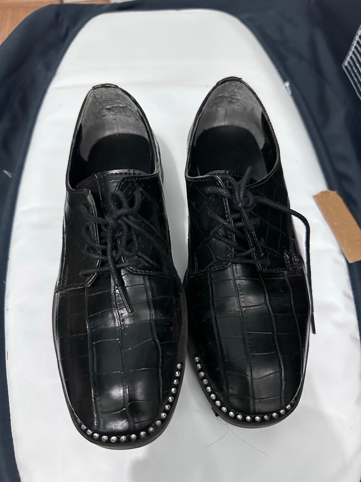 Siyah Yılan Desenli Stiletto Topuklu Kadın Ayakkabı - Görsel 4