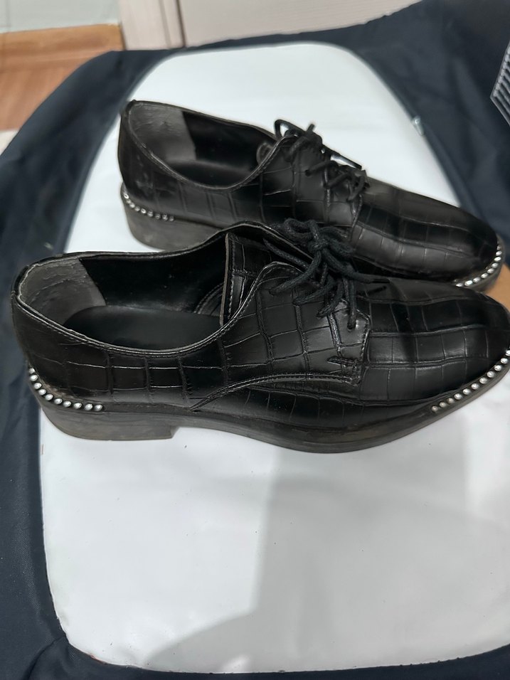 Siyah Yılan Desenli Stiletto Topuklu Kadın Ayakkabı - Görsel 3