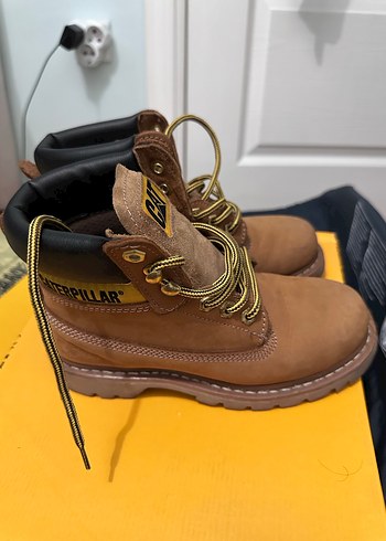 Kahverengi Kadın Platform Topuklu Bot - Görsel 4