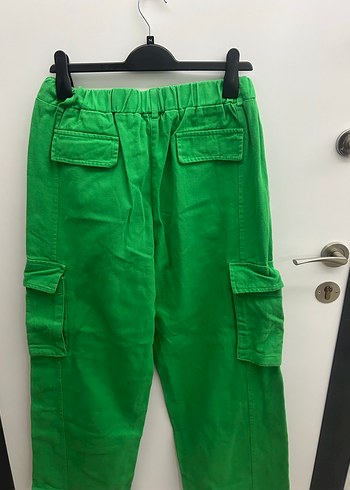 June 
Yeşil Bol Kesim Kargo Pantolon - Görsel 6