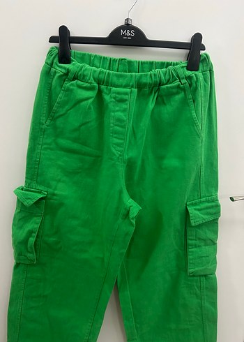 June 
Yeşil Bol Kesim Kargo Pantolon - Görsel 3