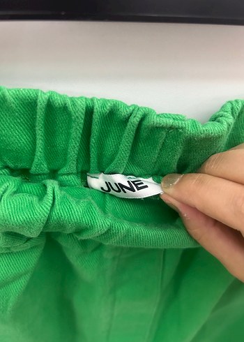 June 
Yeşil Bol Kesim Kargo Pantolon - Görsel 5