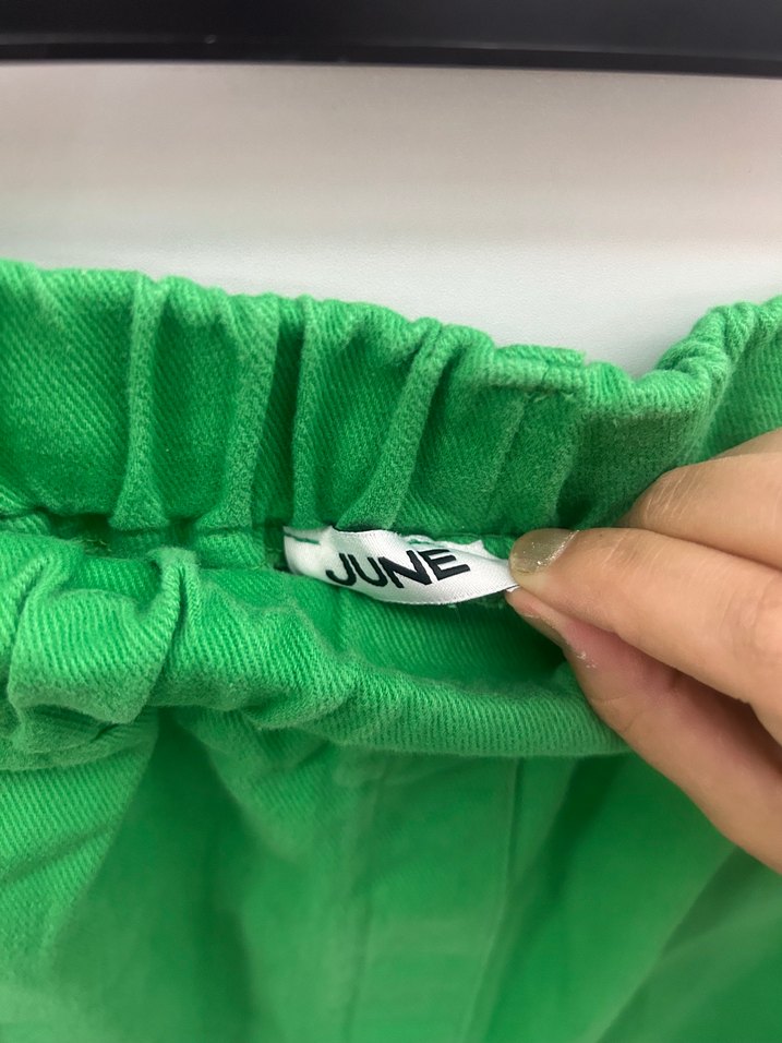 June 
Yeşil Bol Kesim Kargo Pantolon - Görsel 5