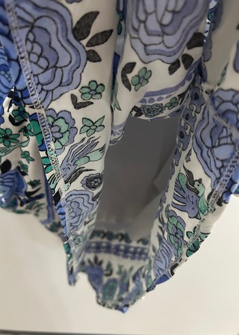 Emmy fayette 
Mavi Püsküllü Bohem Uzun Hamile Eteği - Görsel 5