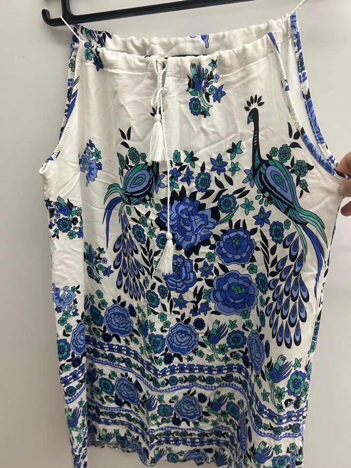 Emmy fayette 
Mavi Püsküllü Bohem Uzun Hamile Eteği - Görsel 3