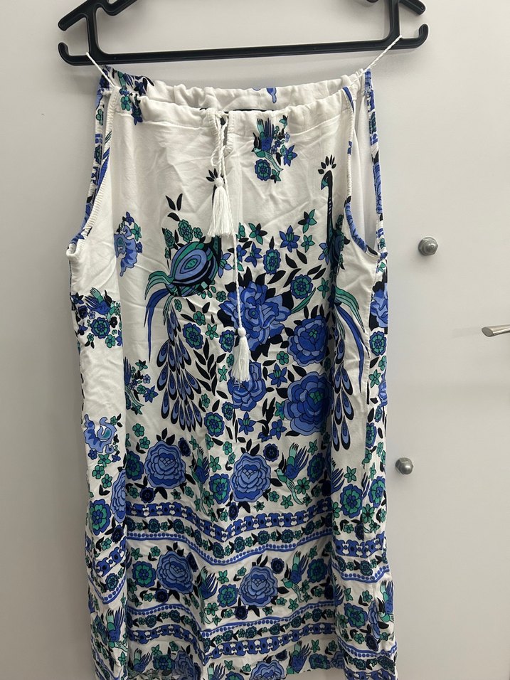 Emmy fayette 
Mavi Püsküllü Bohem Uzun Hamile Eteği - Görsel 2