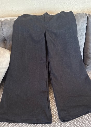 Gri Midi Kadın Denim Pantolon
