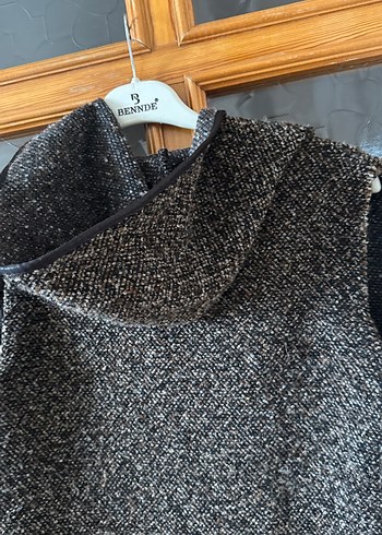 Gri Kadın Triko Yelek - Görsel 4