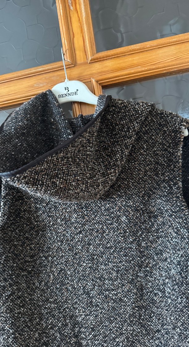 Gri Kadın Triko Yelek - Görsel 4