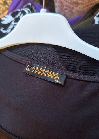 Siyah Deri Kemerli Uzun Kollu Bluz - Görsel 5