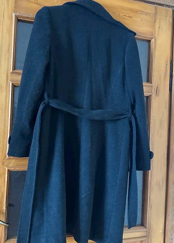 Lacivert Düğmeli Klasik Kaban - Görsel 2