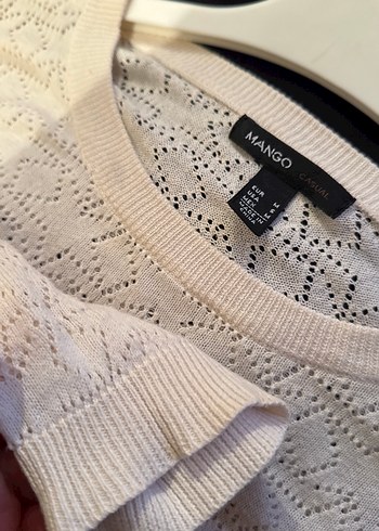 Bej Örgü Kadın Uzun Kollu Triko - Görsel 4