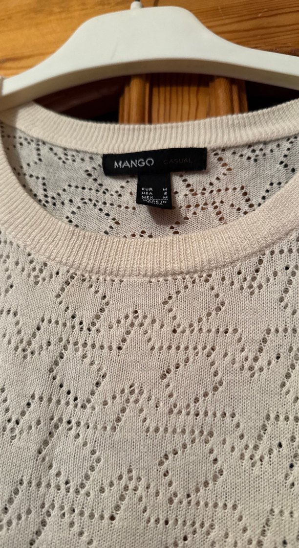 Bej Örgü Kadın Uzun Kollu Triko - Görsel 3