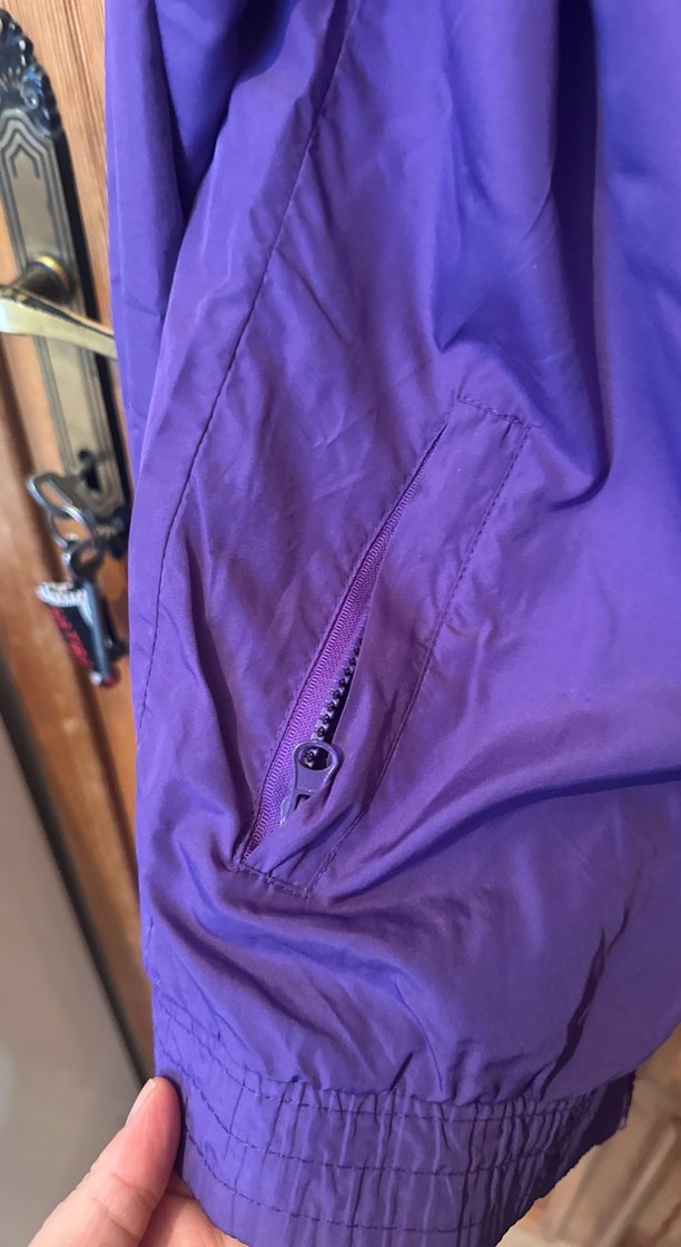 Mor Fermuarlı Kadın Ceket - Görsel 2