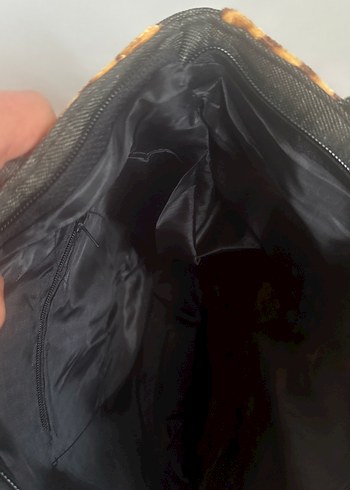 Bohem İşlemeli Kahverengi Süet Kadın Çanta - Görsel 2