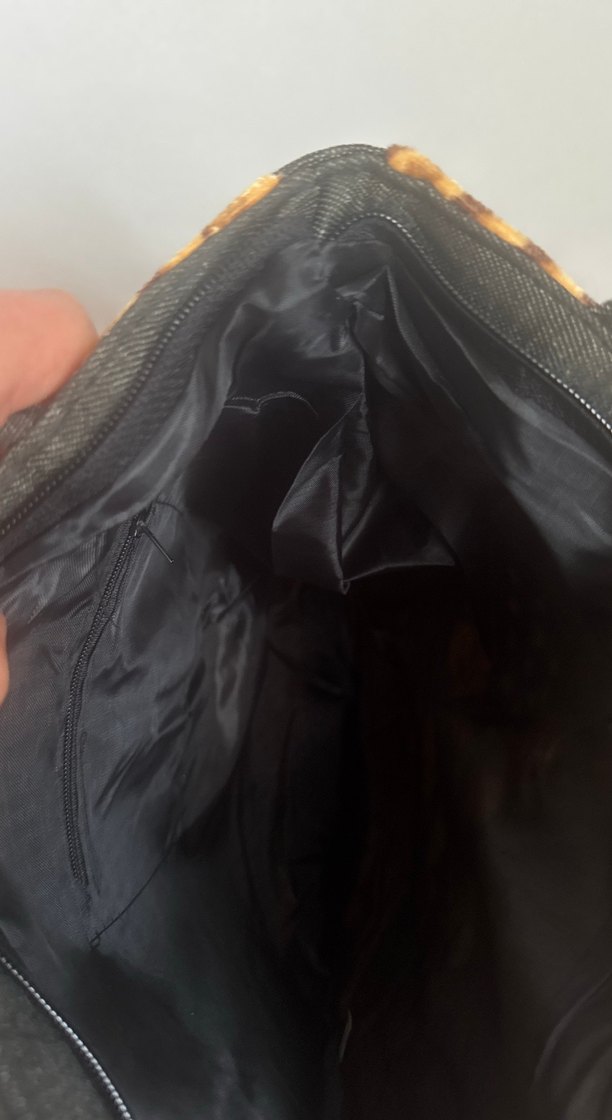 Bohem İşlemeli Kahverengi Süet Kadın Çanta - Görsel 2