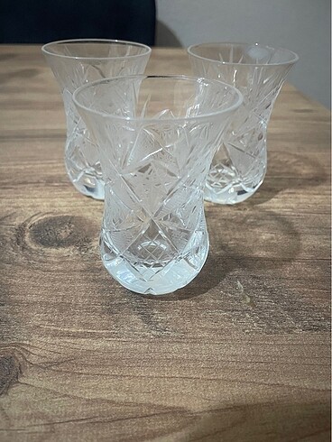  Beden 3 adet kristal cay bardağı