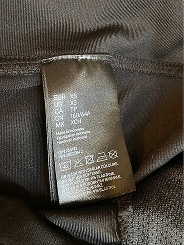 xs Beden siyah Renk H&M spor tayt