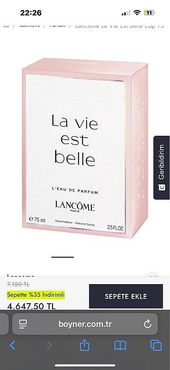 Lamcome parfüm