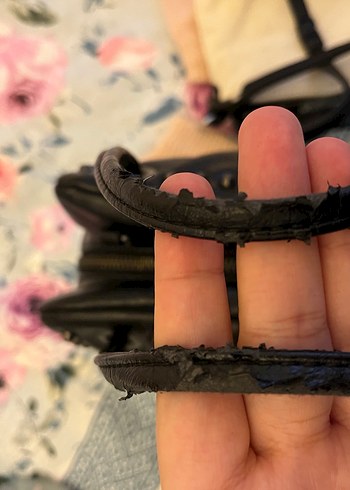 Siyah Deri Gotik Kadın Çanta - Görsel 4