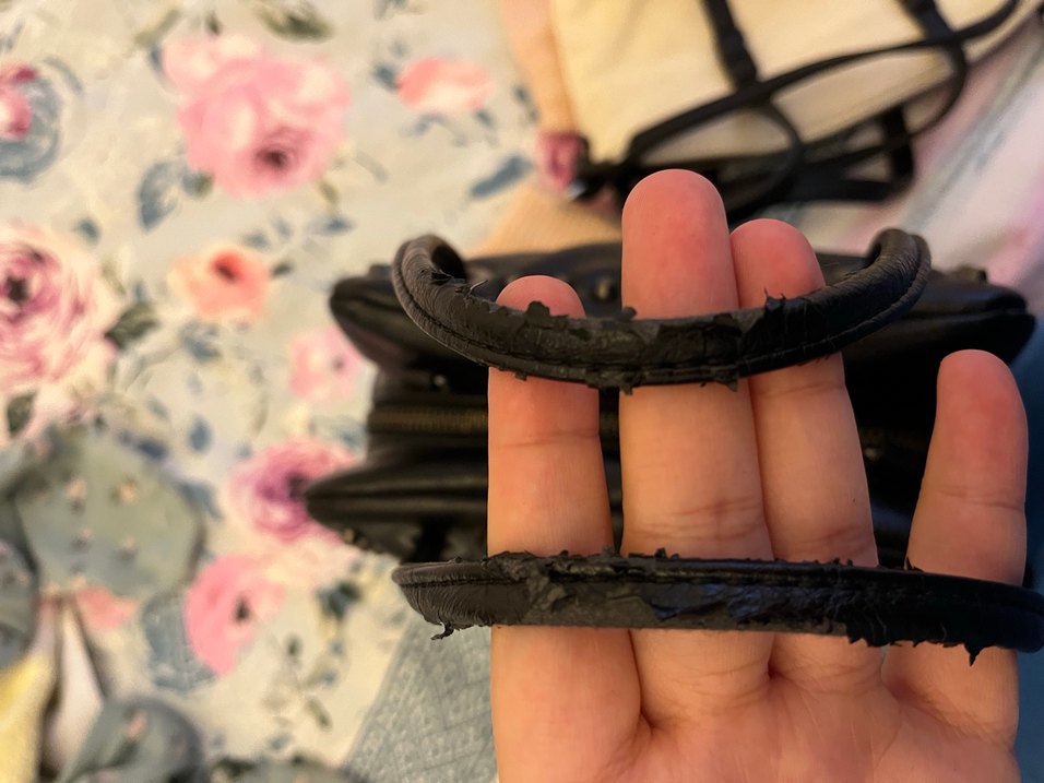 Siyah Deri Gotik Kadın Çanta - Görsel 4