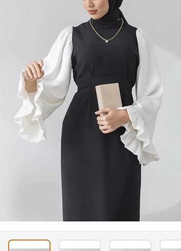 Zara Salaş kol siyah elbise 