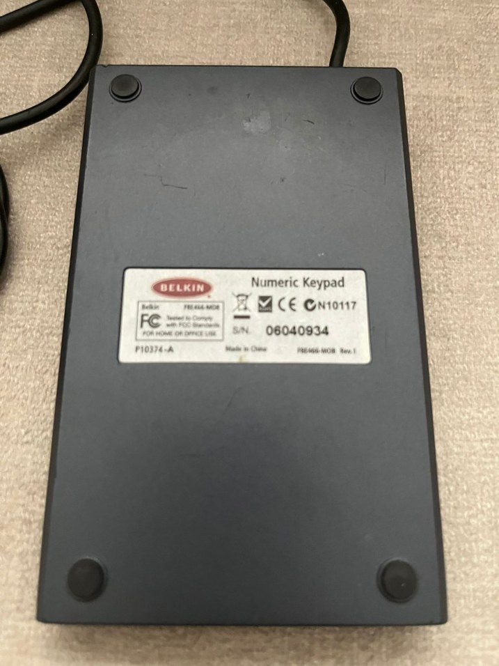 Belkin Kablolu Sayısal Klavye Gri - Görsel 2