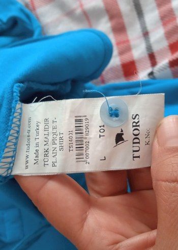 Erkek Turkuaz Polo Yaka Tişört - Görsel 4