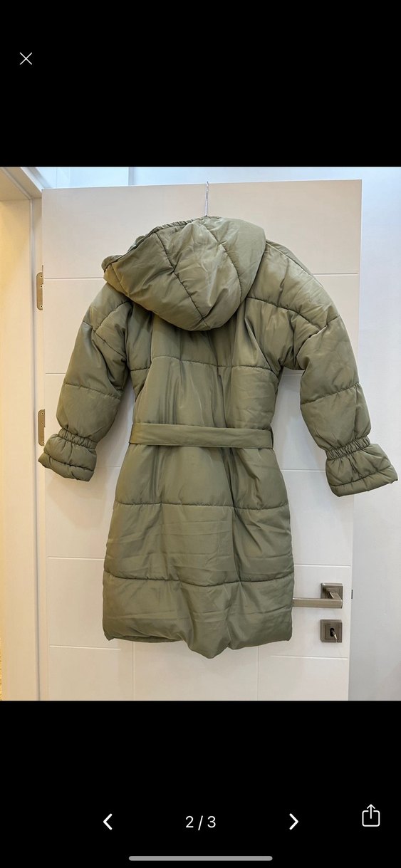 Kemerli Kadın Mont - Görsel 2