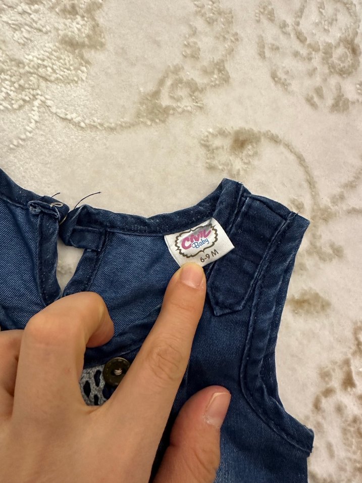 Kız Çocuk Uzun Kollu Beyaz Düğmeli Gömlek - Görsel 4