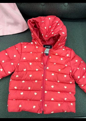 Kız Çocuk Pembe Düğmeli Ceket - Görsel 2