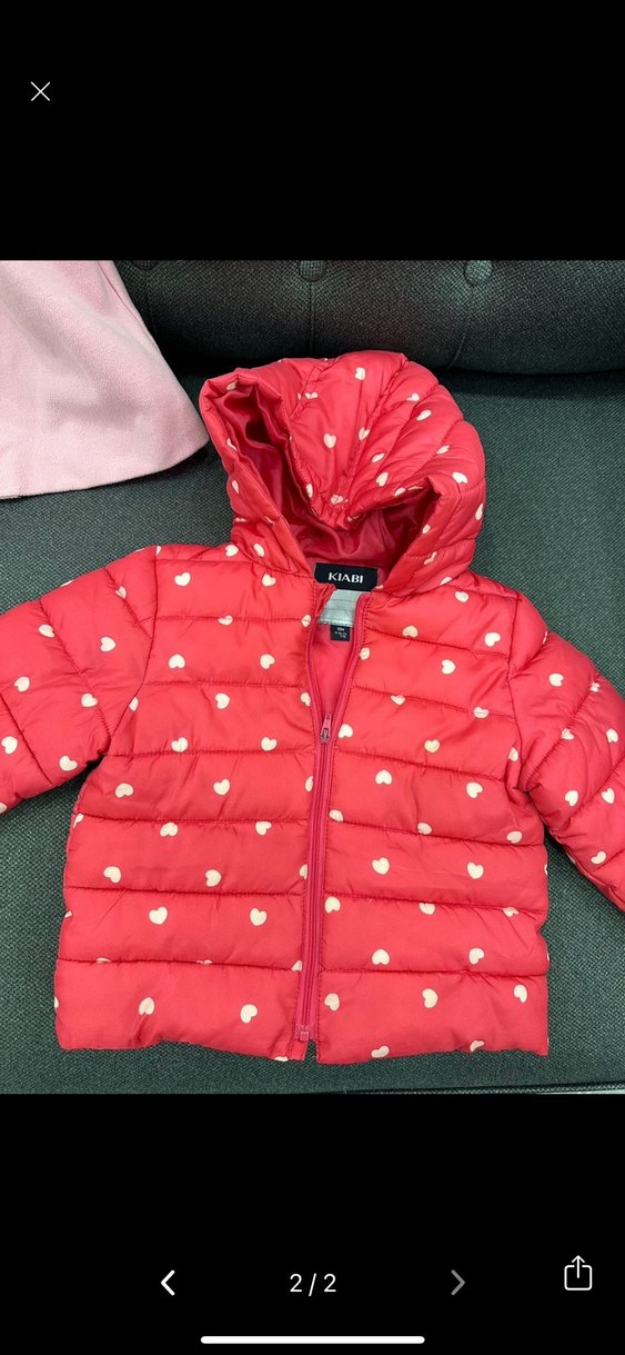 Kız Çocuk Pembe Düğmeli Ceket - Görsel 2