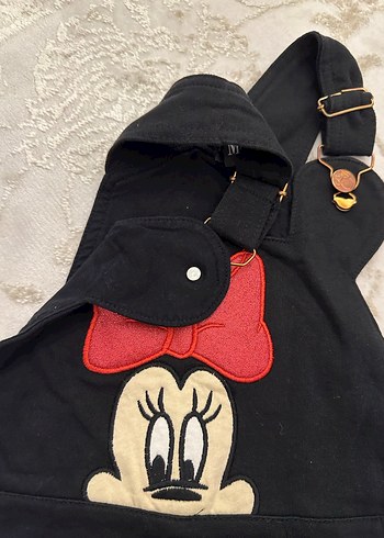 Kız Çocuk Siyah Askılı Nakışlı Elbise - Görsel 3